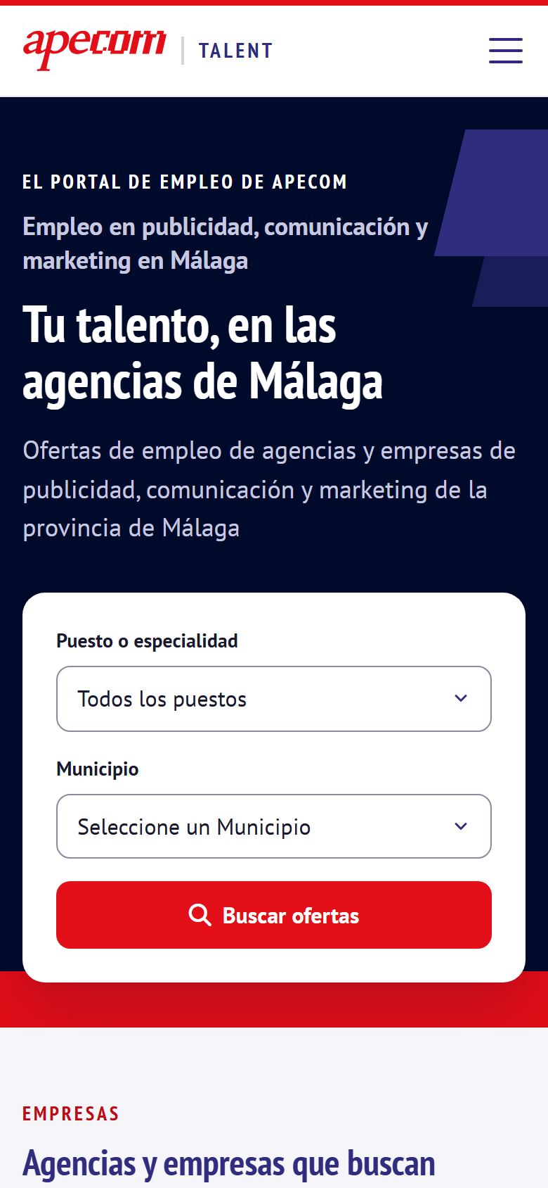 Portada en el móvil